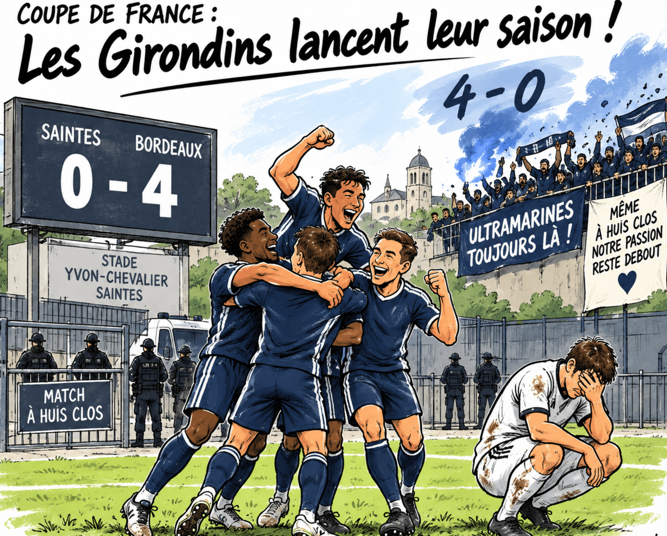 Coupe de France : les Girondins de Bordeaux lancent leur saison par une victoire à Saintes