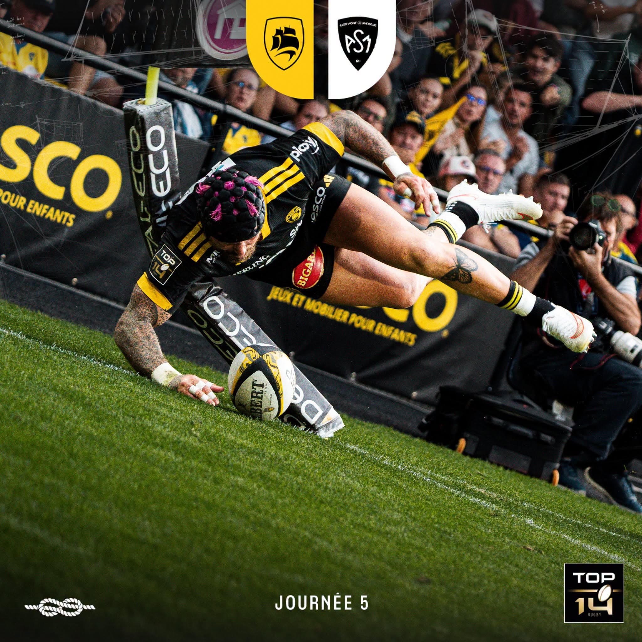 Le Stade Rochelais renoue avec la victoire et frappe fort face à Clermont
