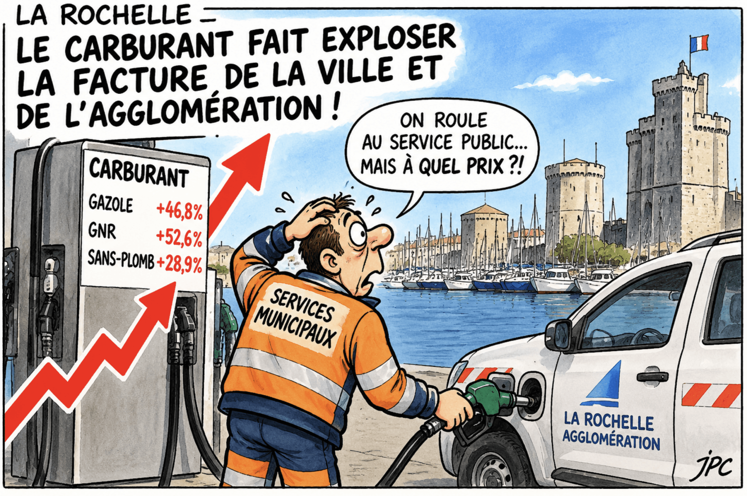 La Rochelle : les dépenses de carburant de la Ville et de l’Agglomération bondissent de 29,2 %